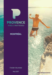 Contrat Destination Provence _ Dossier de presse_ Montréal _ 2017